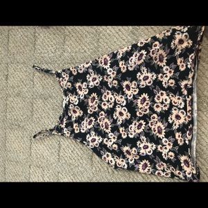 Floral tight fitting shirt